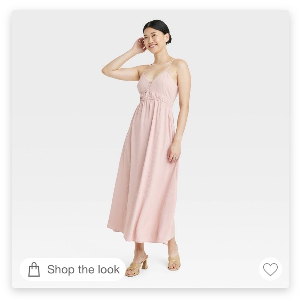 NWOT A New Day pink maxi dress